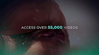 skinny milf sneaks shower ride on stepsons cock caught wet