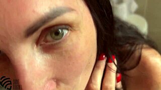 stepmom shows you dirty jerk off with cum in mouth