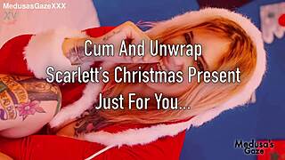 scarlett unwraps her favorite early christmas present now