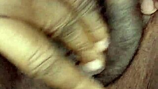 bbw milf closeup wet pussy masturbation with fat belly