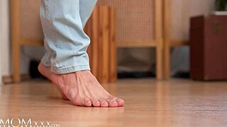 momxxx areta ridera’s footjob lick leads to steamy fuck