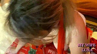 christmas mom craves raw cock deep in ass