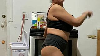 anna maria’s teasing dominican curves in black lingerie