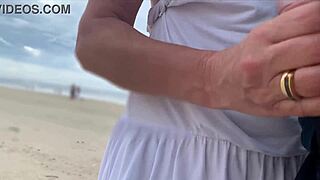 stranger milf strokes me publicly till i burst everywhere