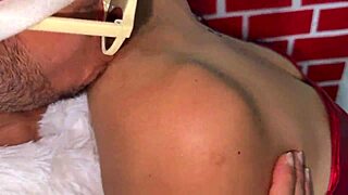 huge santa load blasts christmas whore's begging face