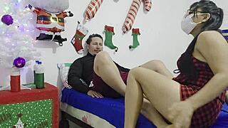 Stepsister Catches Me Watching Porn Offers Missionary Sex Fantasy Christmas Home Fuck