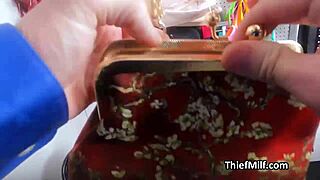 HAMMERING THAT GAGGING BUSTY MILF THIEF ON XMAS!