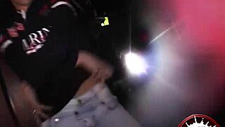 Amanda x takes first double penetration bent over with big cocks