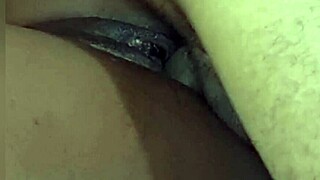 Stepdad rams ebony teen's big pussy and plugs tight ass