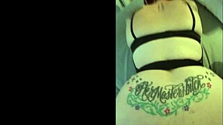 Milf slut's close-up pussy farts during submissive below-fuck creampie