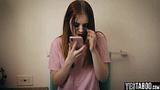 boyfriend's stepdad manipulates distraught pregnant teen into rough pounding