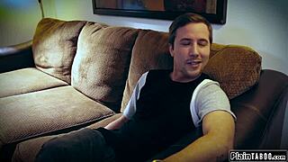 guy turns busty cheating girlfriend into cuckold with rough deepthroat pounding!