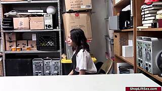 Petite 19yo Asian Teen Sucks Pierced Guard Cock In Lingerie Uniform