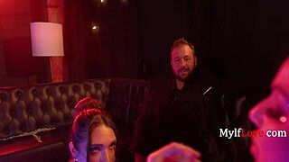 stripper milfs rip clothes in boss lap dance contest parody