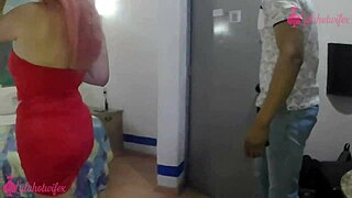 Amigo fucks me after party, ditches condom for creampie while cuckold films?