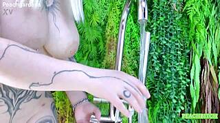 stepson spies stepmom bathing then pounds her wet pussy pov