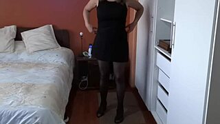 my curvy wife wears erotic lingerie to work real cuckold