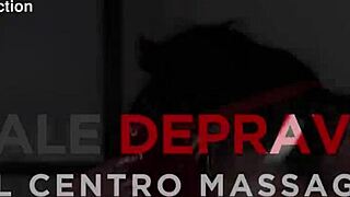 spa threesome anal creampie masseuse and wife pounding