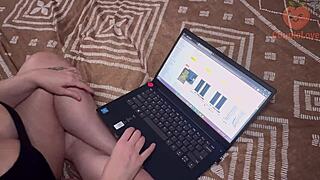 stepmom catches stare blows taboo pov load on tits