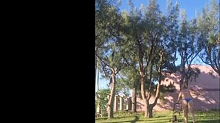 madrasta bikini garden teases enteado new lingerie video homemade