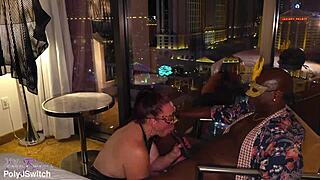 Hotwife's big black cock bull hookup heats up sin city