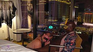 Hotwife's big black cock bull hookup heats up sin city
