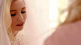 omg gorgeous bride carolina sweets tribbing pussy w granny julia ann