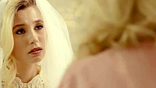 omg gorgeous bride carolina sweets tribbing pussy w granny julia ann