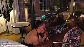 Hotwife's big black cock bull hookup heats up sin city