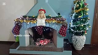 Santa Claus Fucks Granny and Granddaughter with Huge Cock Sack!