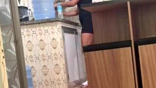 belinha hotwife flashes big ass, sucks off delivery guy and uber dude for double cum mouthfuls!