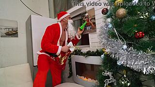 Santa Fucks Monika Fox Anal Christmas Squirt Cum Mouth