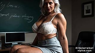 naughty hot milf teacher seduces in classroom frenzy