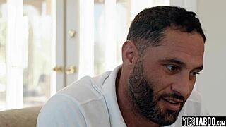 stepdads pound teen gamer girls asses in hardcore foursome riding