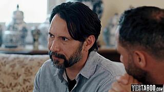 stepdads pound teen gamer girls asses in hardcore foursome riding