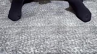 Milf rams big ass on dildo buddy?