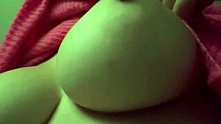 italian milf artemisia love's natural big tits bounce wildly in solo tease