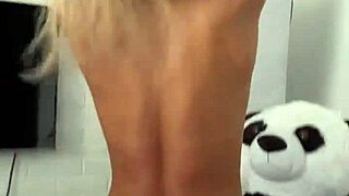 Sexy Monika Fox Strips Pink Miniskirt Big Tits Pierced Nipples