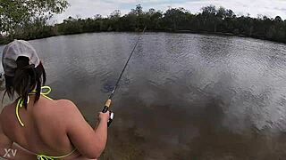 Wow! Bustydiamond Fucked Wild After Public Fishing!