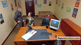 Braided Milf Endures Headmaster Perversion for Stepson