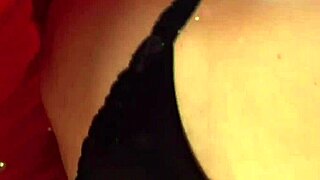 big clit milf in lingerie dirty talks her puffy pussy lips to solo orgasm. watch her sensual natural tits bounce pretty