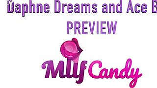 Daphne Dreams rides Ace Biggs monster BBC from workout to creampie cowgirl