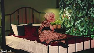 Pussy Fuck In Ripped Spandex Catsuit With Pierced Mature Blonde