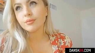 Danish Milf Caresses Her Natural Breasts Teasingly