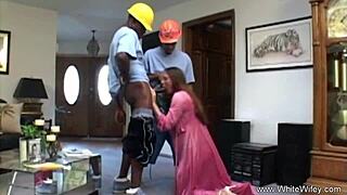 i loved my first interracial dp anal threesome as hot wifey