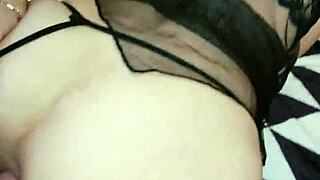 Skinny Wife Cheats in Lingerie Taking Monster Cock Missionary