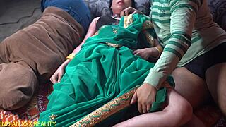 Indian stepmom whispers dirty hindi talk while stepson pounds her wet pussy