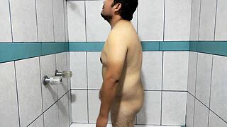 Candyboom Bent Over Doggystyle Creampied Raw in Shower