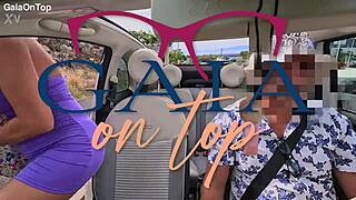 Blonde MILF Uber Ride Turns Public Anal Squirting Toy Frenzy!