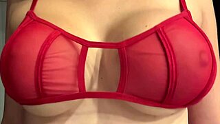 artemisia love teases juicy tits in sexy red bra